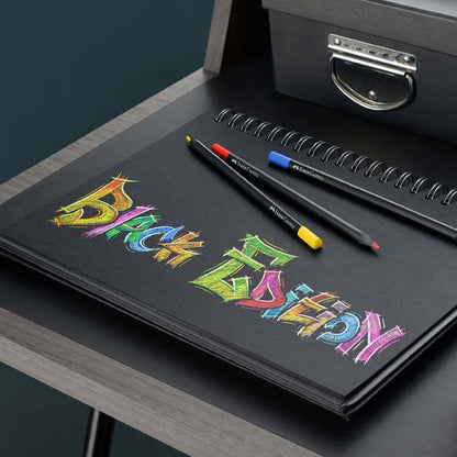 Dark Slate Gray Faber Castell Black Edition Colour Pencils, Assorted Colours - 12 Pack Kids Markers