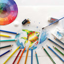 White Smoke Faber Castell Watercolour Pencils, Assorted Colours -Tin of 36 Kids Pencils