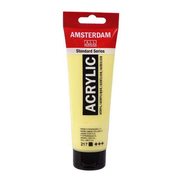 White Smoke Amsterdam Acrylic Paint, 120ml - 217 - Permanent Yellow Light Acrylic Paints