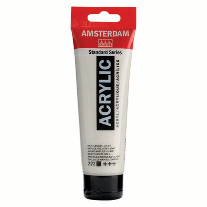 White Smoke Amsterdam Acrylic Paint, 120ml - 222 - Naples Yellow Light Acrylic Paints