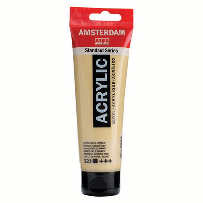 White Smoke Amsterdam Acrylic Paint, 120ml - 223 - Naples Ylw Dp Acrylic Paints