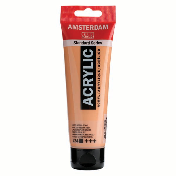 White Smoke Amsterdam Acrylic Paint, 120ml - 224 - Naples Yellow Red Acrylic Paints