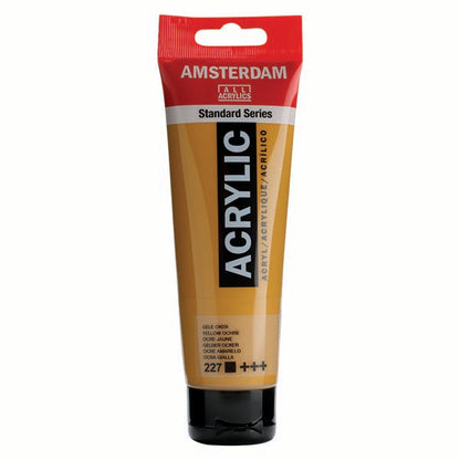 White Smoke Amsterdam Acrylic Paint, 120ml - 227 - Yellow Ochre Acrylic Paints