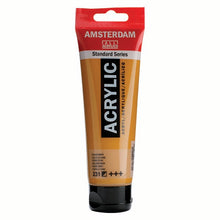 White Smoke Amsterdam Acrylic Paint, 120ml - 231 - Gold Ochre Acrylic Paints