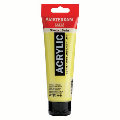 White Smoke Amsterdam Acrylic Paint, 120ml - 267 - Azo Ylw Lemon Acrylic Paints