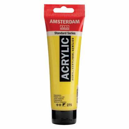 White Smoke Amsterdam Acrylic Paint, 120ml - 275 - Prime Yellow Acrylic Paints