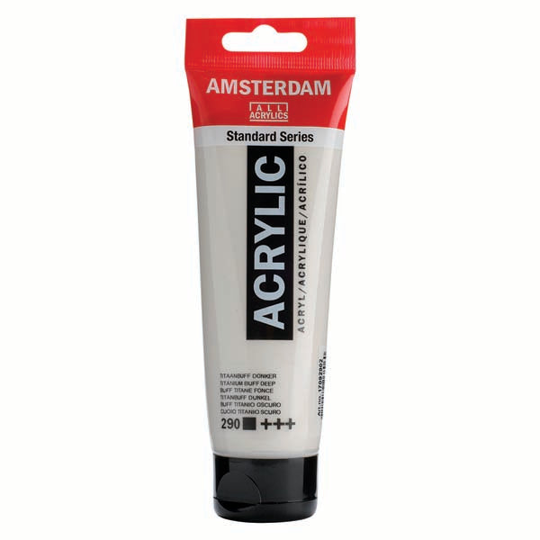 White Smoke Amsterdam Acrylic Paint, 120ml - 290 - Titan.Buff Dp Acrylic Paints