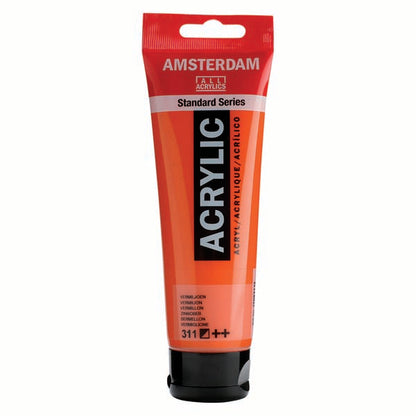 White Smoke Amsterdam Acrylic Paint, 120ml - 311 - Vermilion Acrylic Paints