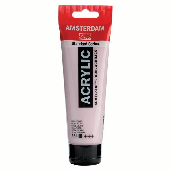 White Smoke Amsterdam Acrylic Paint, 120ml - 361 - Light Rose Acrylic Paints