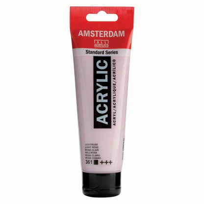 White Smoke Amsterdam Acrylic Paint, 120ml - 361 - Light Rose Acrylic Paints