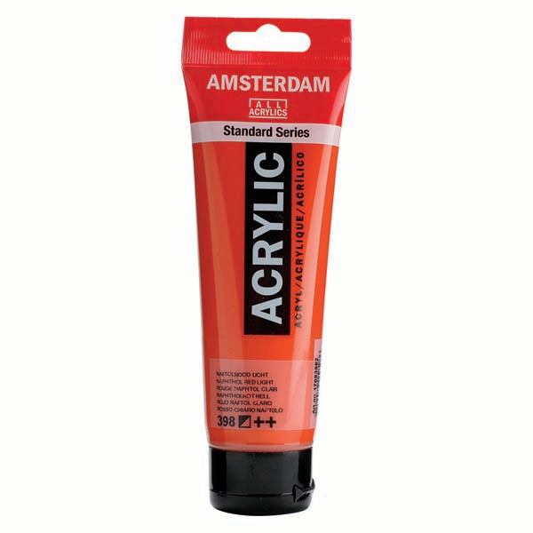 White Smoke Amsterdam Acrylic Paint, 120ml - 398 - Naphol Red Light Acrylic Paints