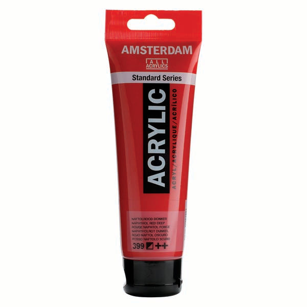 White Smoke Amsterdam Acrylic Paint, 120ml - 399 - Naphol Red Deep Acrylic Paints