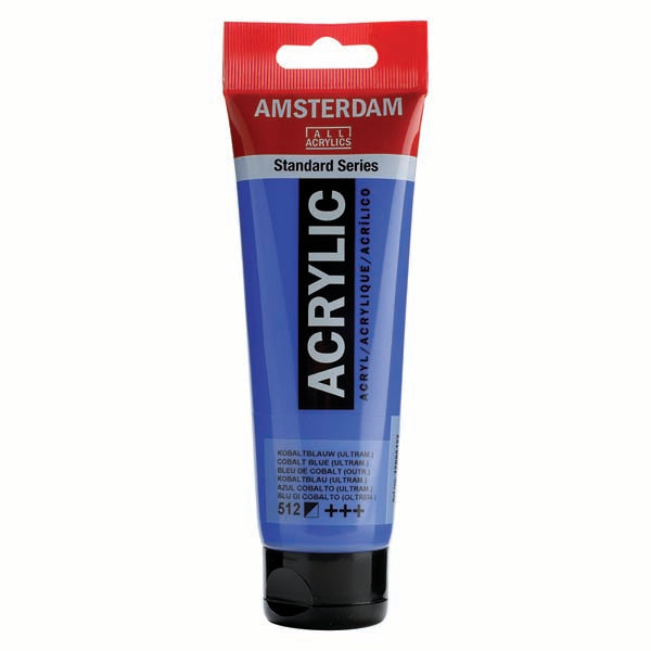White Smoke Amsterdam Acrylic Paint, 120ml - 512 - Cob.Blue Umar Acrylic Paints
