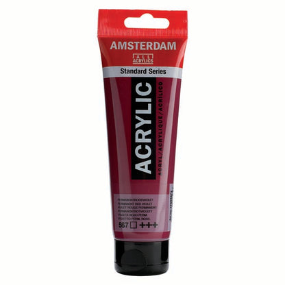 White Smoke Amsterdam Acrylic Paint, 120ml - 567 - Perm.Red Viol Acrylic Paints