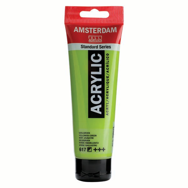White Smoke Amsterdam Acrylic Paint, 120ml - 617 - Yellowish Green Acrylic Paints
