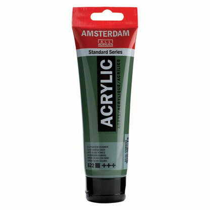 White Smoke Amsterdam Acrylic Paint, 120ml - 622 - Olive Green Dp Acrylic Paints