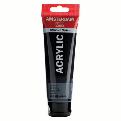 White Smoke Amsterdam Acrylic Paint, 120ml - 702 - Lamp Black Acrylic Paints