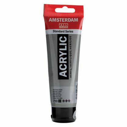 White Smoke Amsterdam Acrylic Paint, 120ml - 710 - Neutral Grey Acrylic Paints