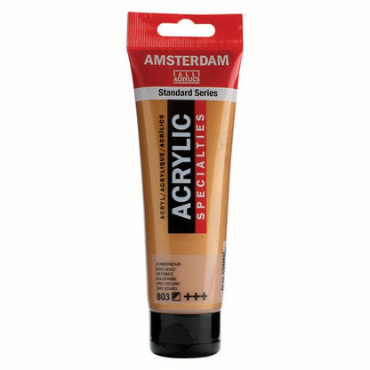 White Smoke Amsterdam Acrylic Paint, 120ml - 803 - Deep Gold Acrylic Paints