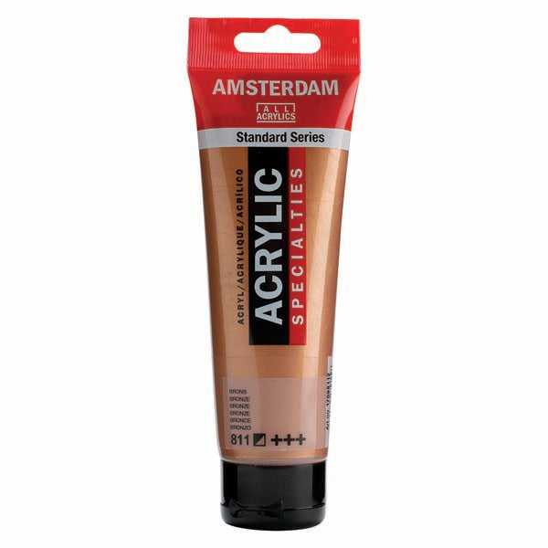 White Smoke Amsterdam Acrylic Paint, 120ml - 811 - Bronze Acrylic Paints
