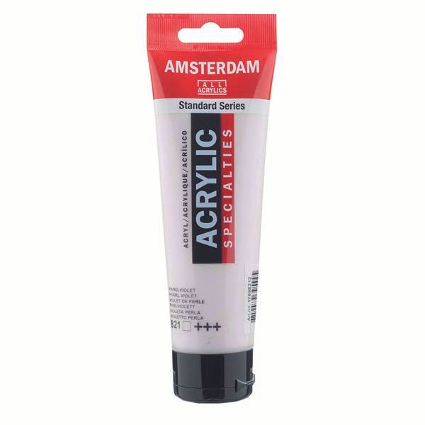 White Smoke Amsterdam Acrylic Paint, 120ml - 821 - Pearl Violet Acrylic Paints