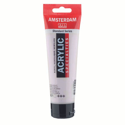 White Smoke Amsterdam Acrylic Paint, 120ml - 821 - Pearl Violet Acrylic Paints