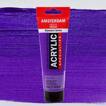 Dark Slate Blue Amsterdam Acrylic Paint, 120ml - 835 - Metallic Violet Acrylic Paints