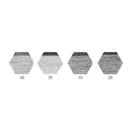 White Smoke Faber-Castell Goldfaber Graphite Pencil Sketch Set, 6Pcs Pencils