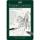 Dark Slate Gray Faber-Castell  Pitt Mixed Media Graphite Set, Assorted, 11Pcs Pencils