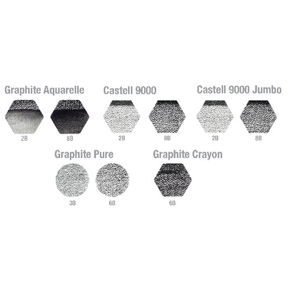 White Smoke Faber-Castell  Pitt Mixed Media Graphite Set, Assorted, 11Pcs Pencils