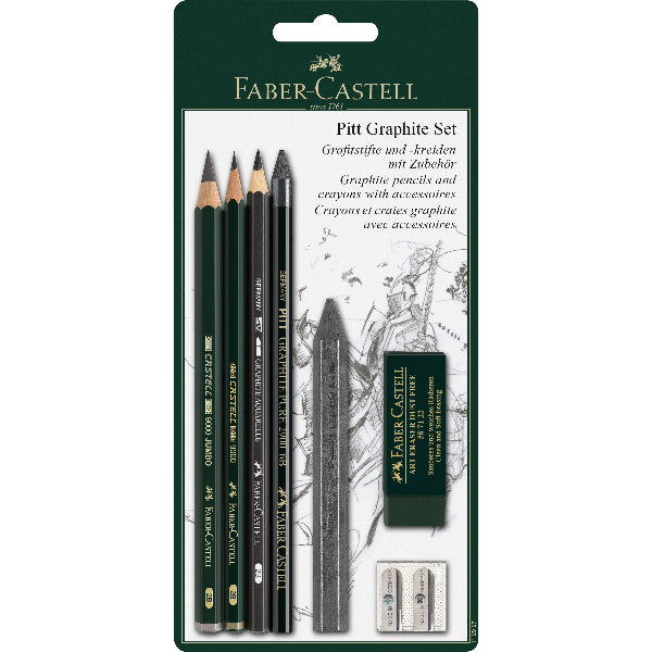Lavender Faber-Castell Pitt Mixed Media Set, Assorted, 7Pcs Pencils