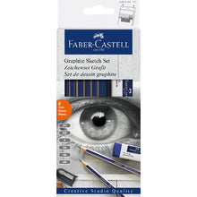 White Smoke Faber-Castell Mixed Media Sketch Set, 8Pcs Pencils