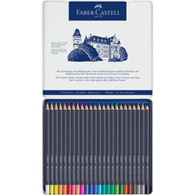Dark Slate Gray Faber-Castell Goldfaber Permanent Colour Pencil Tin, Assorted Colours, 24Pk Pencils