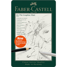 Dark Slate Gray Faber-Castell Pitt Graphite Matt Tin, 11Pk Pencils