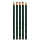 Dark Slate Gray Faber-Castell 9000 Jumbo Graphite Pencil, Assorted, 5Pk Pencils