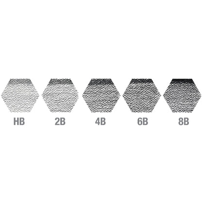 White Smoke Faber-Castell 9000 Jumbo Graphite Pencil, Assorted, 5Pk Pencils