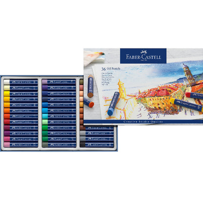 White Smoke Faber-Castell Oil Pastels, Assorted Colours, 36Pk Pastels & Charcoal