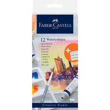 Midnight Blue Faber-Castell Watercolour Paint Set, Assorted Colours,  9ml x 12 Watercolour Paints