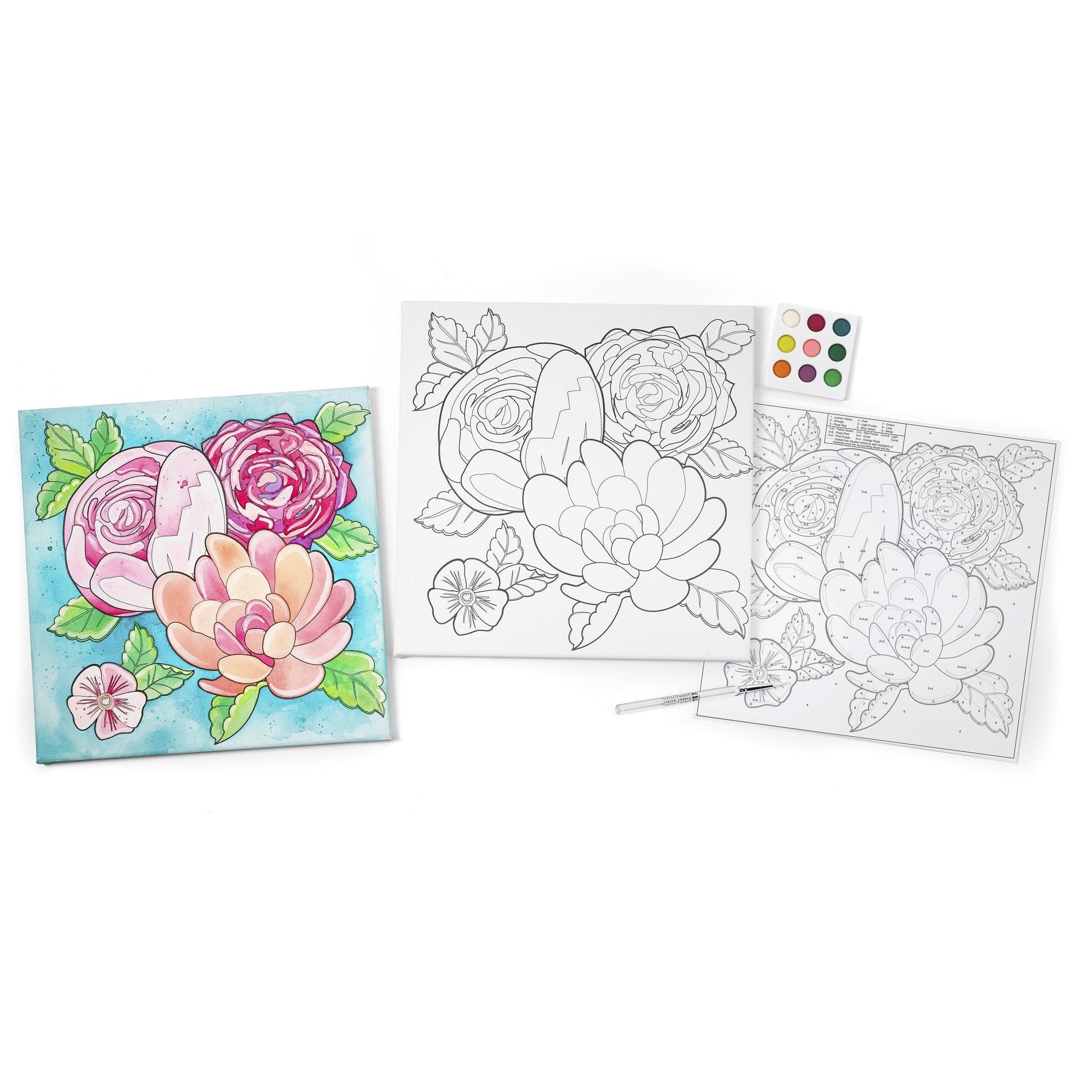 Lavender Faber Castell Creative Studio – Paint By Number Floral