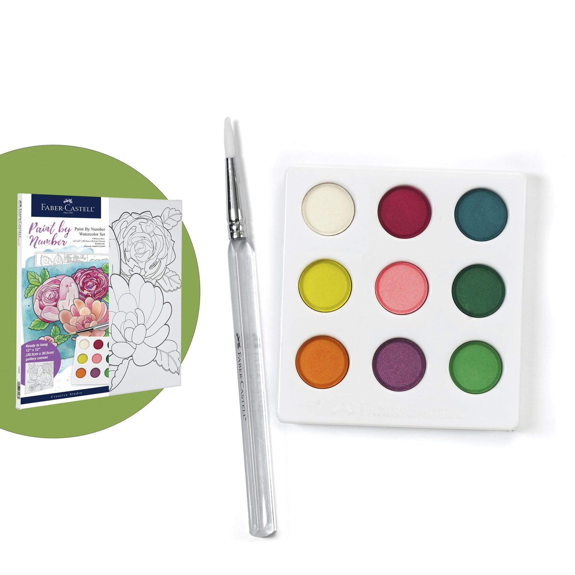 Lavender Faber Castell Creative Studio – Paint By Number Floral