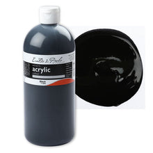 White Smoke Eraldo di Paolo Acrylic Paint, Black, 1L Acrylic Paints