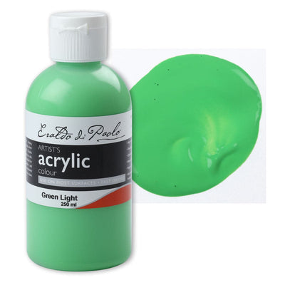 White Smoke Eraldo di Paolo Acrylic Paint, Green Light, 250ml Acrylic Paints