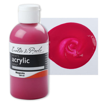 White Smoke Eraldo di Paolo Acrylic Paint, Magenta, 250ml Acrylic Paints