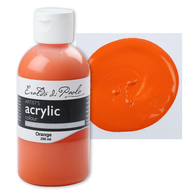 White Smoke Eraldo di Paolo Acrylic Paint, Orange, 250ml Acrylic Paints