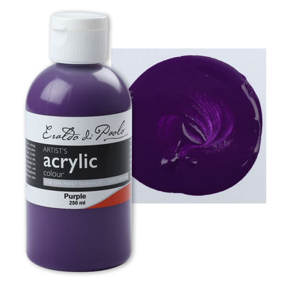 White Smoke Eraldo di Paolo Acrylic Paint, Purple, 250ml Acrylic Paints