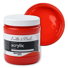 White Smoke Eraldo di Paolo Acrylic Paint, Warm Red, 500ml Acrylic Paints