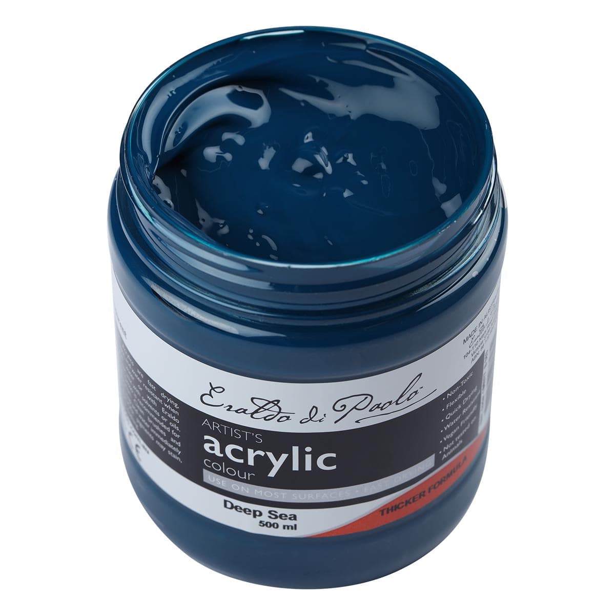 White Smoke Eraldo di Paolo Acrylic Paint, Deep Sea, 500ml Acrylic Paints