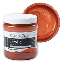 White Smoke Eraldo di Paolo Acrylic Paint, Metallic Copper, 500ml Acrylic Paints