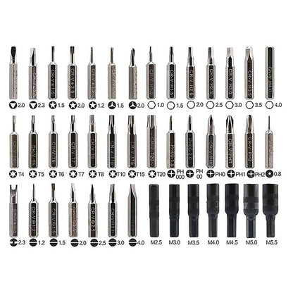 BST Magnetic Precision Screwdriver Set with Carry Case (45 pieces)
