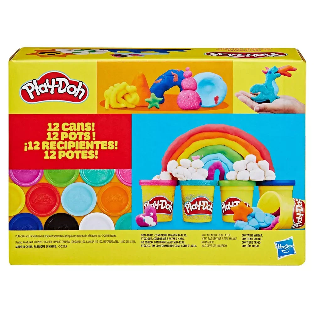 Deep Sky Blue Play-Doh Bright Delights Multicolor Pack Kids Clay, Dough & Modelling